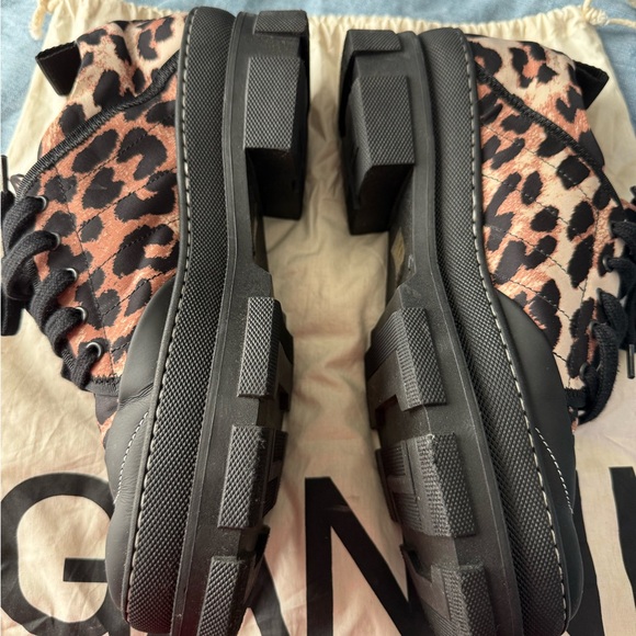 Ganni Leopard Print Nylon Sneakers (41) - Picture 2 of 6